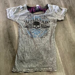 Affliction shirt size medium